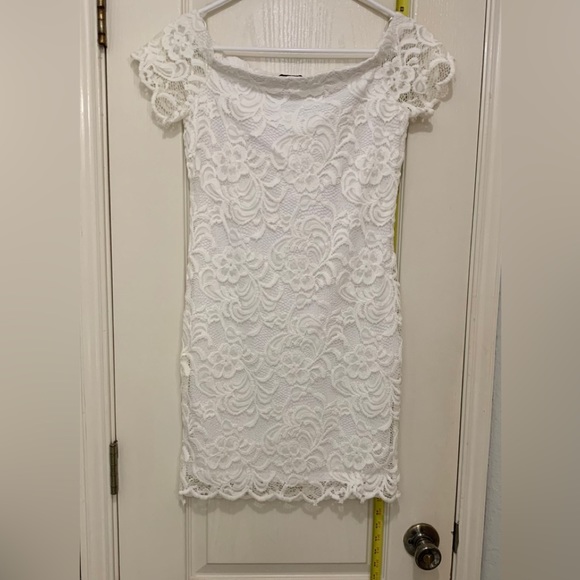 Ambiance Other - Ambiance Girls White Lace Dress Size Medium short sleeve